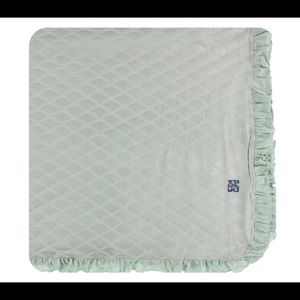 Kickee Pants Ruffle Toddler Blanket, Iridescent Mermaid Scales